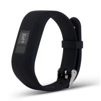 eses Silikónový remienok pre Garmin VivoFit Junior 1 a 2, Vívofit 3 - Veľkosť S, čierny