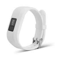 eses Silikónový remienok pre Garmin VivoFit Junior 1 a 2, Vívofit 3 - Veľkosť S, biely