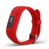 eses Silikónový remienok pre Garmin VivoFit Junior 1 a 2, Vívofit 3 - Veľkosť L, červený