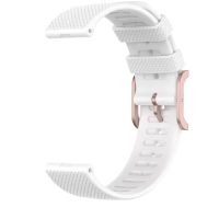 eses Silikónový remienok s textúrovaným povrchom - Bielý, 22 mm