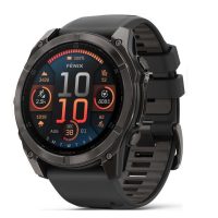 es es Silikónový remienok pre Garmin Fénix 8 51mm - čierny