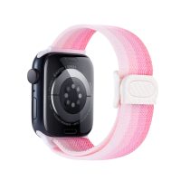 eses Nylonový elastický remínek pro Apple Watch - Růžové spektrum 38mm, 40mm, 41mm