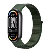 eses Nylonový remienok pre Xiaomi Smart Band 8, 9 a 10 - Zelený