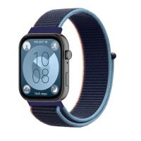 eses Nylonový remienok pre Huawei Watch Fit 3, 4 a 4 Pro - Modrý