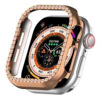 Ochranný rámček s kamienkami pre Apple Watch 10, 46 mm - Měděný