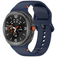 eses Silikónový remienok pre Samsung Galaxy Watch 4, 5, 6, 7 - Čierny, 20 mm