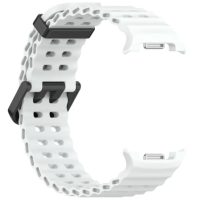 eses Silikonový dírkovaný řemínek pro Samsung Galaxy Watch 8 - Bílý
