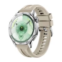 eses Silikónový remienok pre Huawei Watch GT 5 46mm a GT 6 46mm - Khaki