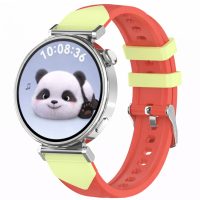 eses Vzorovaný silikónový remienok - Čierny, 18 mm