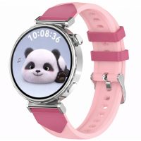 eses Vzorovaný silikónový remienok - Čierny, 18 mm