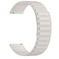 eses Magnetický silikonový řemínek - Bílý, 22 mm