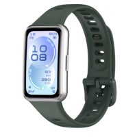 eses Silikonový remienok pre Huawei Band 11 a Huawei Band 11 Pro - Tmavozelený
