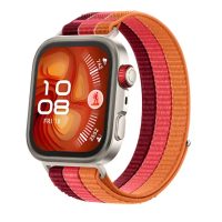 eses Nylonový remienok pre Huawei Watch Fit 3, 4, 4 Pro, 5 a 5 Pro - Červený