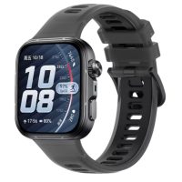 eses Silikonový športový remienok pre Huawei Watch Fit 3, 4, 4 Pro, 5 a 5 Pro - Čierne