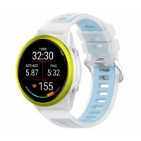 eses Silikonový rýchloupínací remienok pre Garmin - Modrý transparentný, 20 mm
