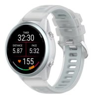 eses Silikonový rýchloupínací remienok pre Garmin - Šedý transparentný, 22 mm