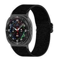 eses Nylonový elastický remienok pre Samsung Galaxy Watch 8 a 9 - Čierny