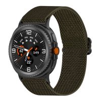 eses Nylonový elastický remienok pre Samsung Galaxy Watch 8 a 9 - Khaki