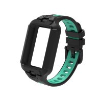 eses Silikónový remienok s rámčekom pre Honor Band 9, 10 a 11 - Čierno modrý