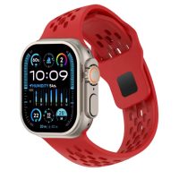eses Silikónový remienok pre Apple Watch so šikmými koncovkami - Červený 42mm, 44mm, 45mm, 49mm