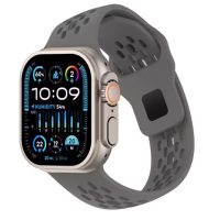 eses Silikónový remienok pre Apple Watch so šikmými koncovkami - Šedý 42mm, 44mm, 45mm, 49mm