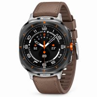 eses Kožený remienok pre Samsung Galaxy Watch Ultra 47mm a Galaxy Watch Ultra2 47mm - hnedý