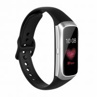 eses Silikónový remienok pre Samsung Galaxy Fit - Čierny