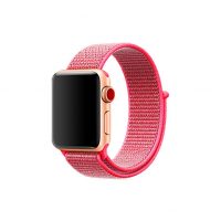 eses Nylonový remienok pre Apple Watch - Neónovo ružový, 42mm/44mm/45mm/49mm