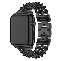 eses Kovový retiazkový remienok pre Apple Watch - Čierny 42mm, 44mm, 45mm, 49mm