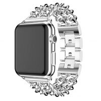 eses Kovový retiazkový remienok pre Apple Watch - Strieborný 42mm, 44mm, 45mm, 49mm