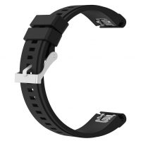 eses Silikónový remienok pre Garmin - Čierny, QuickFit 26 mm