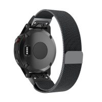 eses Milánsky ťah pre Garmin - Čierny, QuickFit 22 mm