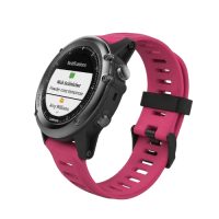 eses Silikónový remienok pre Garmin - Ružový dierkovaný, 26 mm