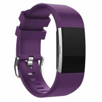 eses Silikónový remienok pre Fitbit Charge 2 - Veľkosť L, fialový