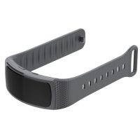 eses Silikónový remienok pre Samsung Gear Fit 2 - Veľkosť L, sivý