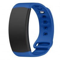 eses Silikónový remienok pre Samsung Gear Fit 2 - Veľkosť L, modrý