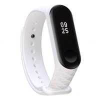 eses Náramok pre Xiaomi Mi Band 3 a Xiaomi Mi Band 4 - Vzorovaný biely