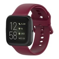 eses Silikónový remienok pre Fitbit Versa - Veľkosť S, vínový