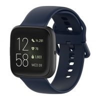 eses Silikónový remienok pre Fitbit Versa - Veľkosť L, tmavo modrý