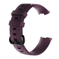 eses Silikónový remienok pre Fitbit Charge 3 a 4 - Veľkosť L, tmavo fialový