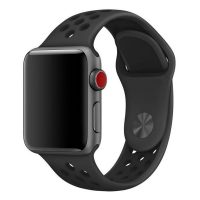 eses Silikónový remienok pre Apple Watch - Čierny, S, M, L - 38mm, 40mm, 41mm