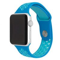 eses Silikónový remienok pre Apple Watch - Modro zelený, S, M, L - 42mm, 44mm, 45mm, 49mm