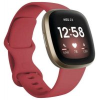 eses Silikónový remienok pre Fitbit Versa 3/4, Sense 1/2 - Veľkosť L, červený