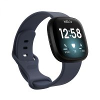 eses Silikónový remienok pre Fitbit Versa 3 a 4, Sense 1 a 2 - Veľkosť L, modro sivý