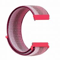 eses Nylonový remienok na suchý zips - Červený prúžok, 22 mm