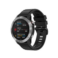 eses Športový silikónový remienok pre Garmin - Čierny, QuickFit 26 mm