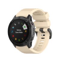 eses Športový silikónový remienok pre Garmin - Béžový, QuickFit 26 mm