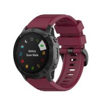 eses Športový silikónový remienok pre Garmin - Vínovo červený, QuickFit 26 mm