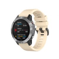 eses Športový silikónový remienok pre Garmin - Béžový, QuickFit 22 mm