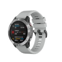 eses Športový silikónový remienok pre Garmin - Sivý, QuickFit 22 mm